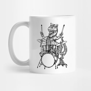 SEEMBO Dinosaur Playing Drums Musician Drummer Drumming Band Mug